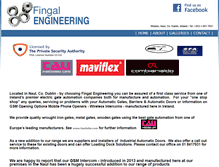 Tablet Screenshot of fingalengineering.com